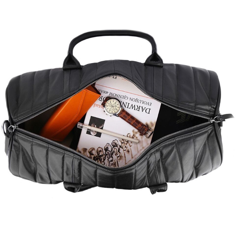 本革ショートトラベルバッグ