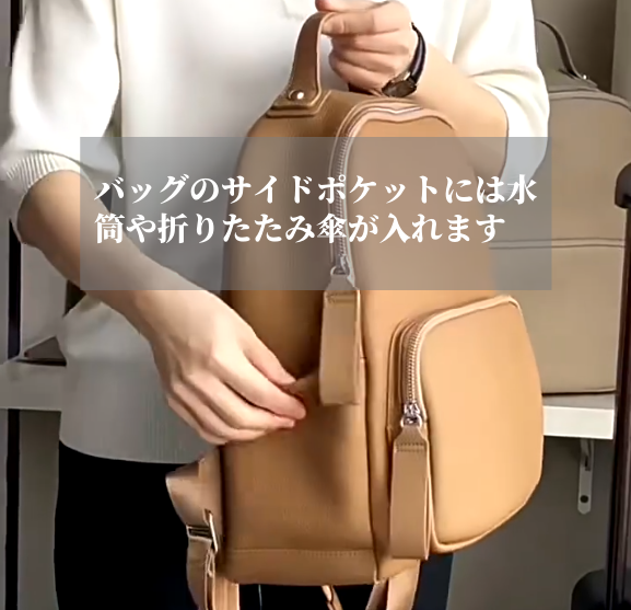 新作•トレンディ!•厚みのある柔らかい牛革リュックサック