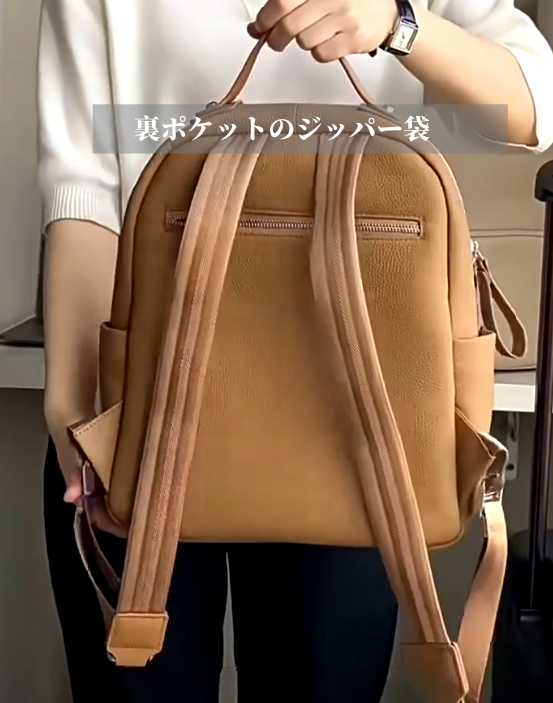 新作•トレンディ!•厚みのある柔らかい牛革リュックサック