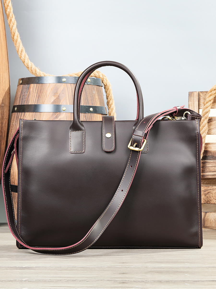 天然の牛革ビジネス・才フィスバッグ、斜ショルダーバッグ ST3098221HD