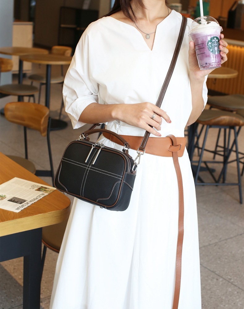 レトロな牛革バッグ|片肩バッグ|斜め掛けバッグ|ハンドバッグ|ショルダーバッグ