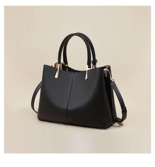 精緻な金具手提げバッグ|牛革ハンドバッグ|牛革ショルダーバッグ