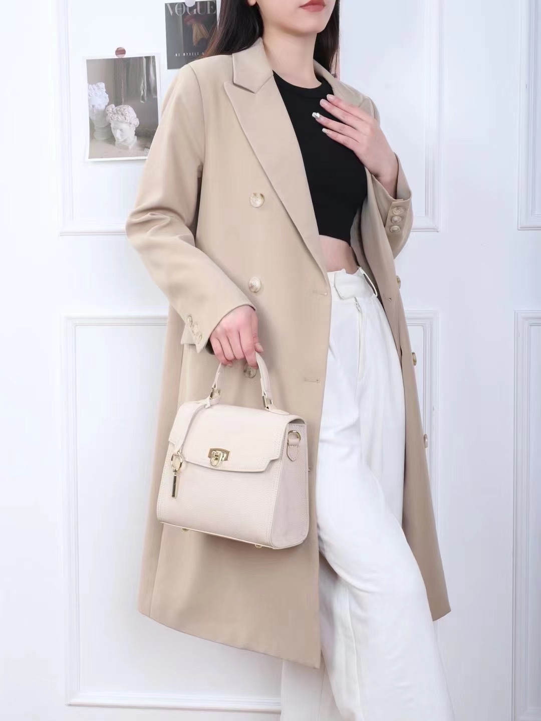 4色|牛革バッグ|牛革ハンドバッグ|ショルダーバッグ|斜め掛けバッグ