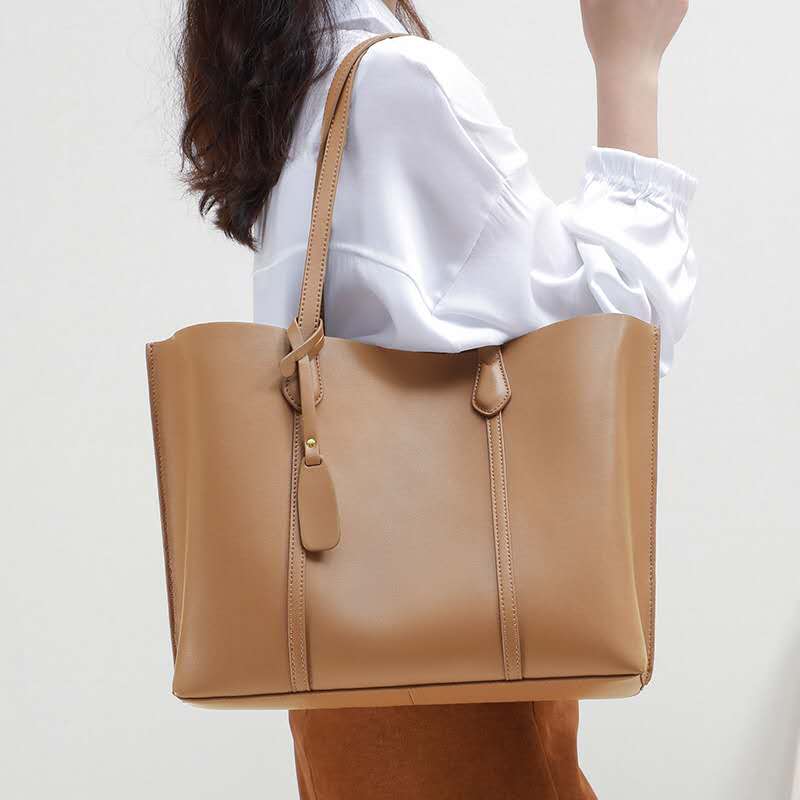 3色|牛革トートバッグ|牛革片肩バッグ|A4 サイズに対応