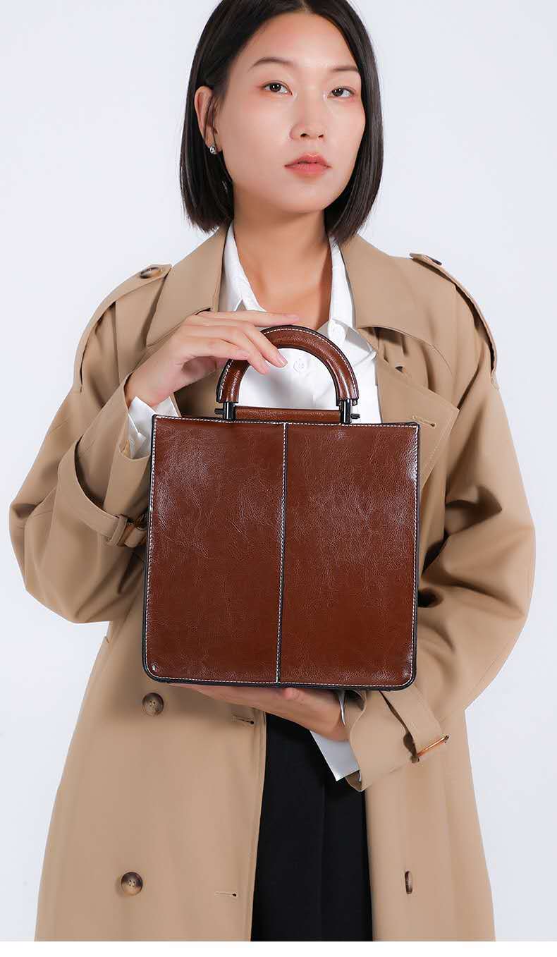 牛革ビジネスバッグ|ハンドバッグ|牛革肩がけかばん|トートバッグ