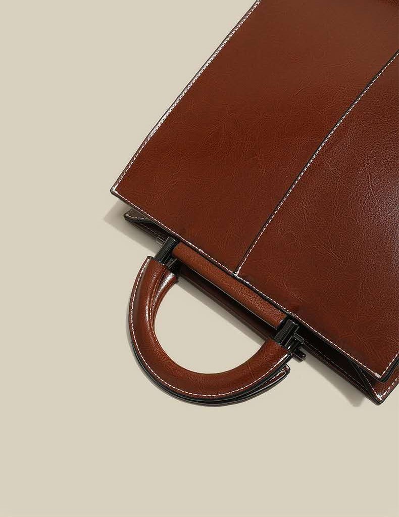 牛革ビジネスバッグ|ハンドバッグ|牛革肩がけかばん|トートバッグ