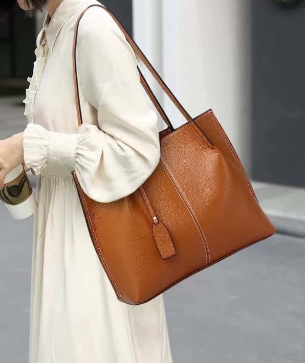 5色|牛革トートバッグ|通勤や旅行に最適|大容量設計