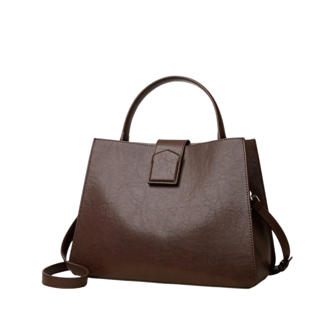 シンプルな通勤スタイルハンドバッグ