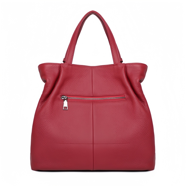 優雅な気質！•カーキ|黒|カラメル|ワインレッド|4色•3WAY•厚手な天然軟めな牛革ハンドバッグ•牛革ショルダーバッグ