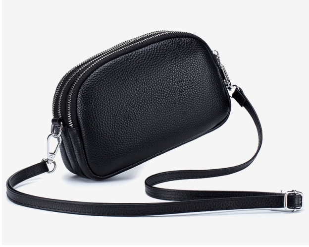 290g軽量化携帯 ！•ベージュ|黒|カーキ|赤|青|5色•天然牛革ショルダーバッグ