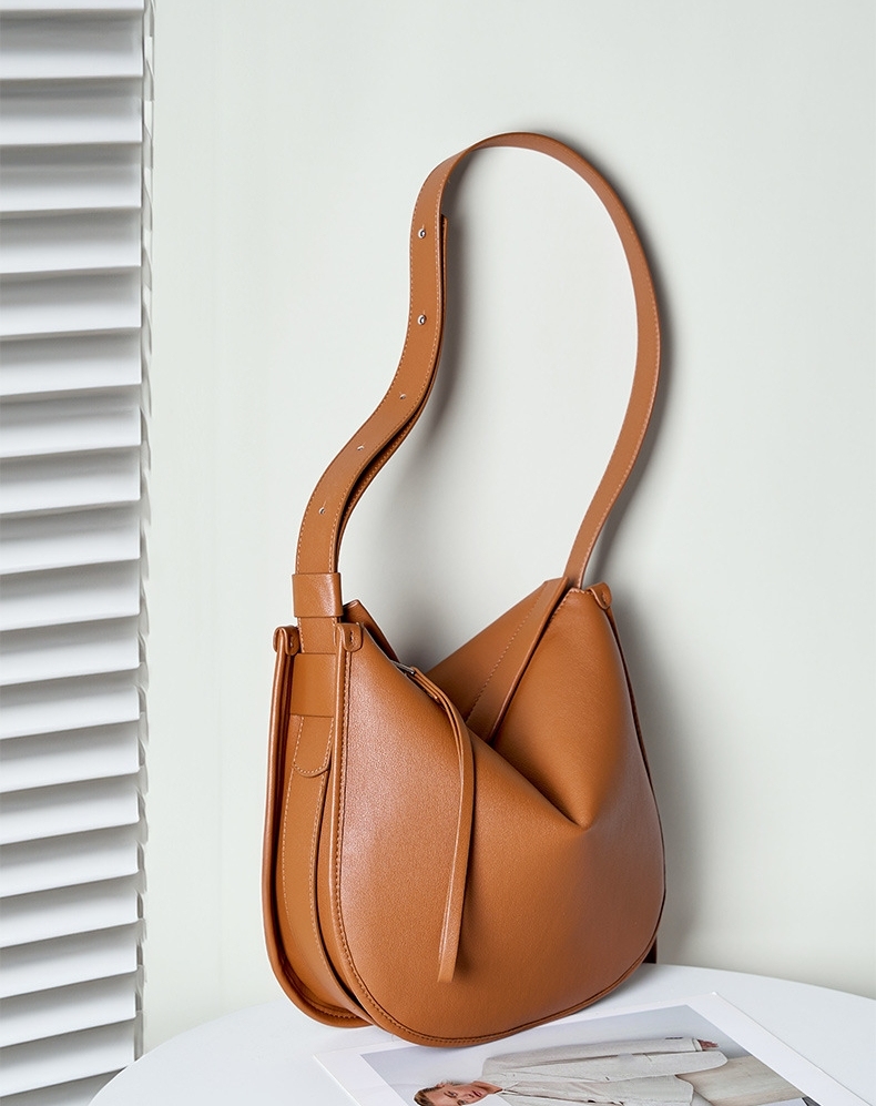 スタイリッシュなレトロ ！•カラメル|コーヒー|黒|3色•天然牛革シングルショルダーバッグ•牛革トートバッグ