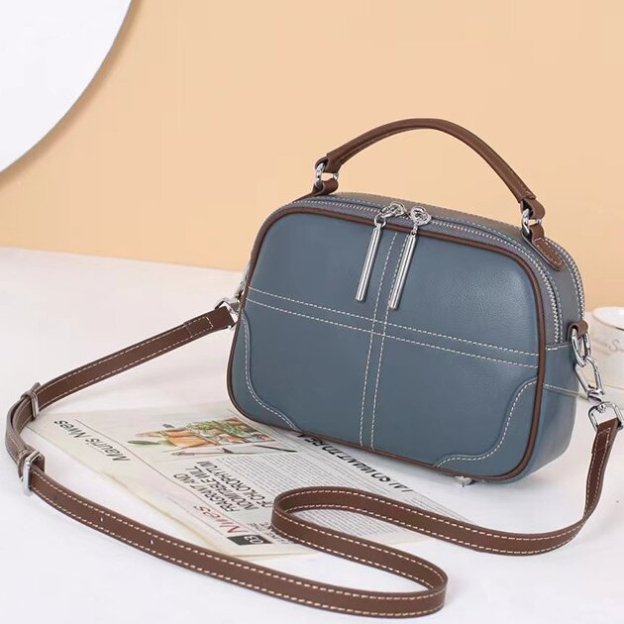 レトロな牛革バッグ|片肩バッグ|斜め掛けバッグ|ハンドバッグ|ショルダーバッグ