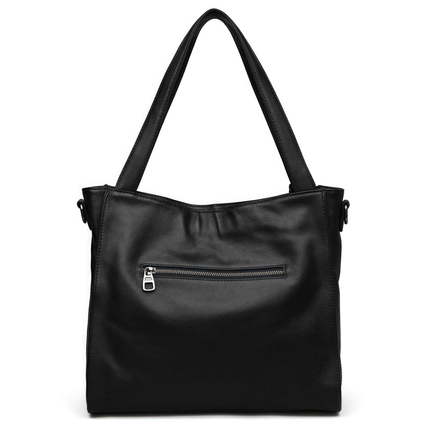 NEW ! •黒|濃い暗マゼンタ|グレー|3色•厚手な軟めな牛革ハンドバッグ•牛革トートバッグ•大容量•通勤や旅行に最適