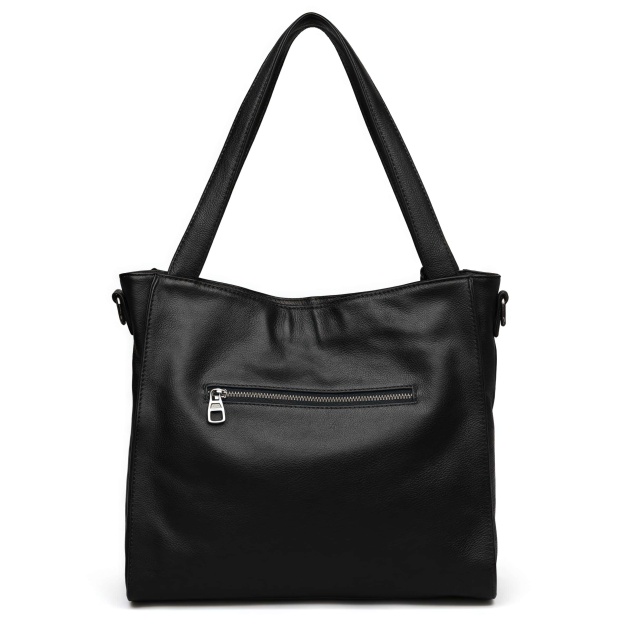 NEW ! •黒|濃い暗マゼンタ|グレー|3色•厚手な軟めな牛革ハンドバッグ•牛革トートバッグ•大容量•通勤や旅行に最適