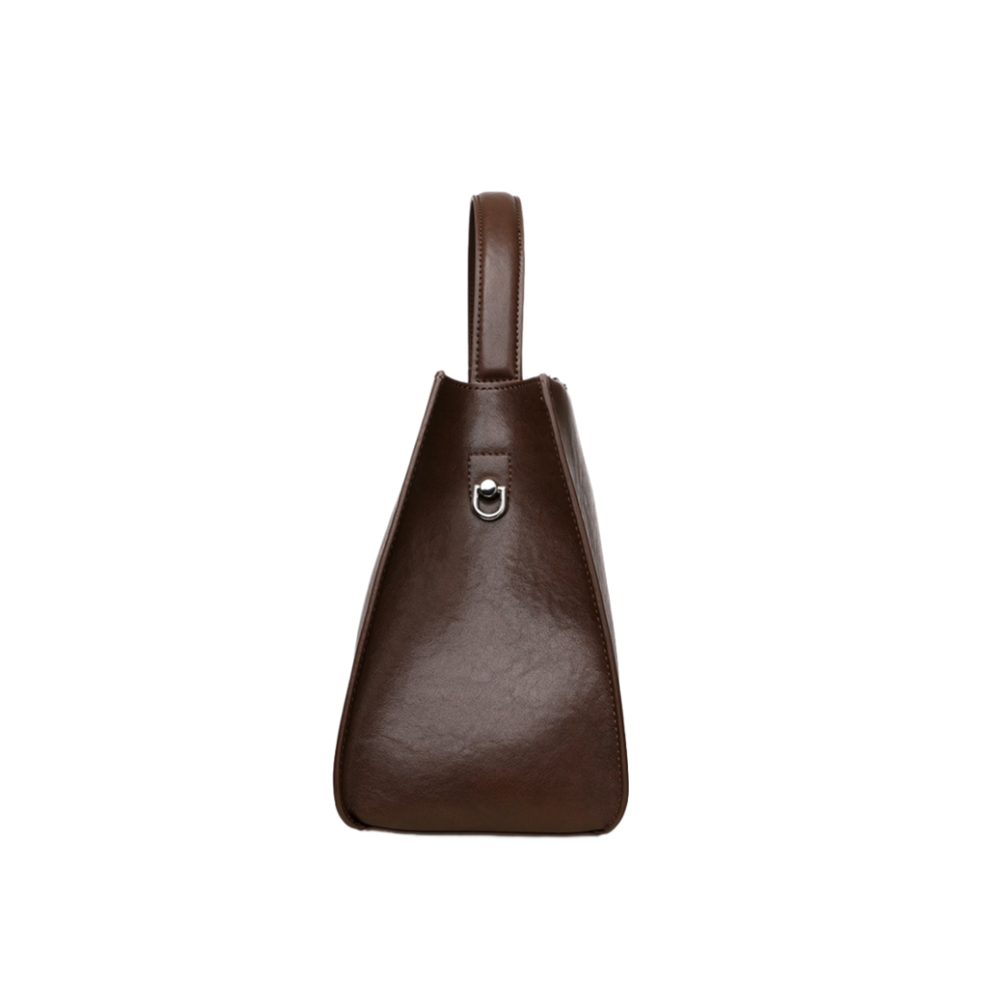 シンプルな通勤スタイルハンドバッグ