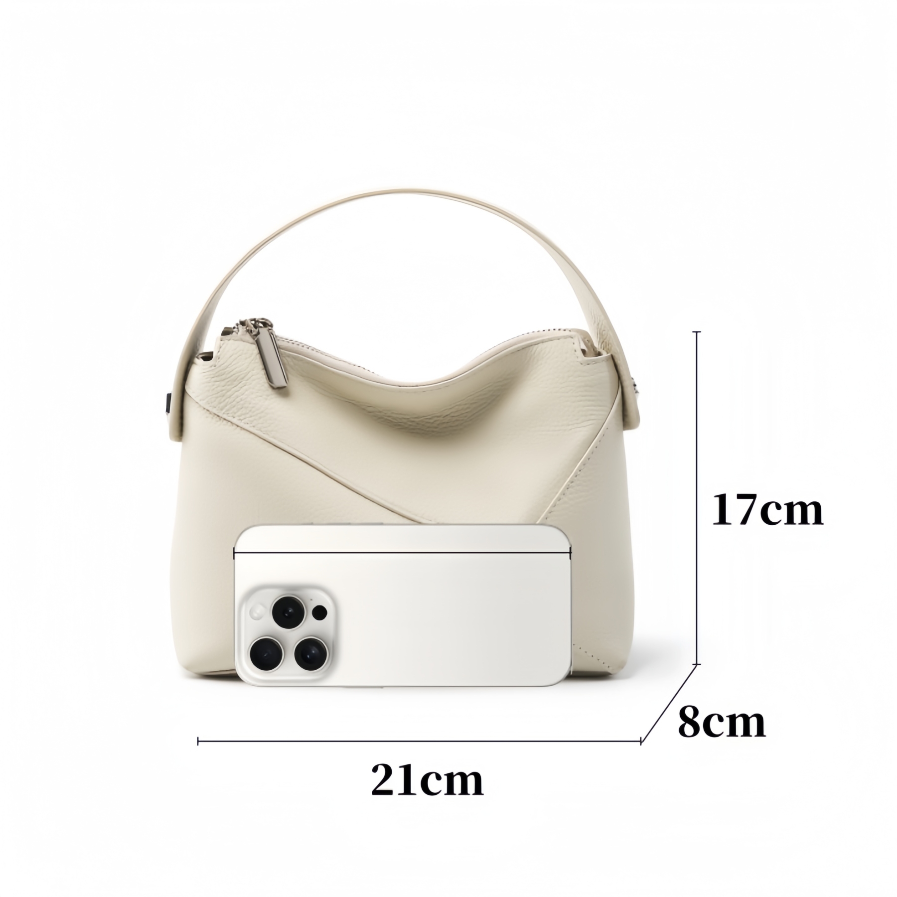 カーキ|黒|ベージュ|3WAY|レザーハンドバッグ|牛革ショルダーバッグ