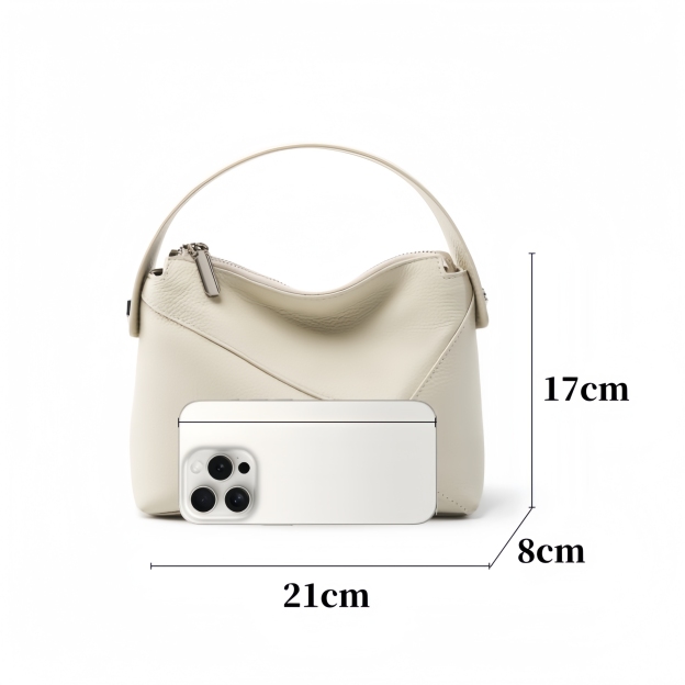 カーキ|黒|ベージュ|3WAY|レザーハンドバッグ|牛革ショルダーバッグ