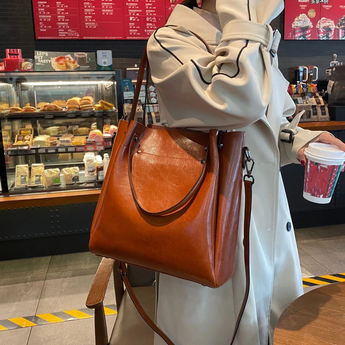 6色|3WAY牛革トートバッグ|牛革肩がけかばん|ハンドバッグ|レザーバッグ|斜め掛けバッグ