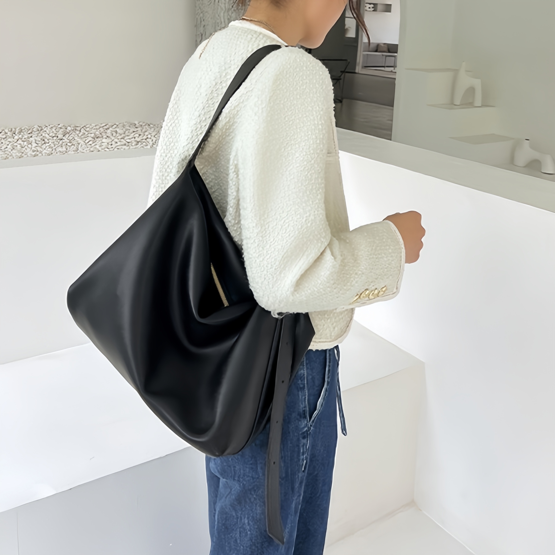 コーヒー|ベージュ|カラメル|黒|白|クリーム•6色|牛革ショルダーバッグ