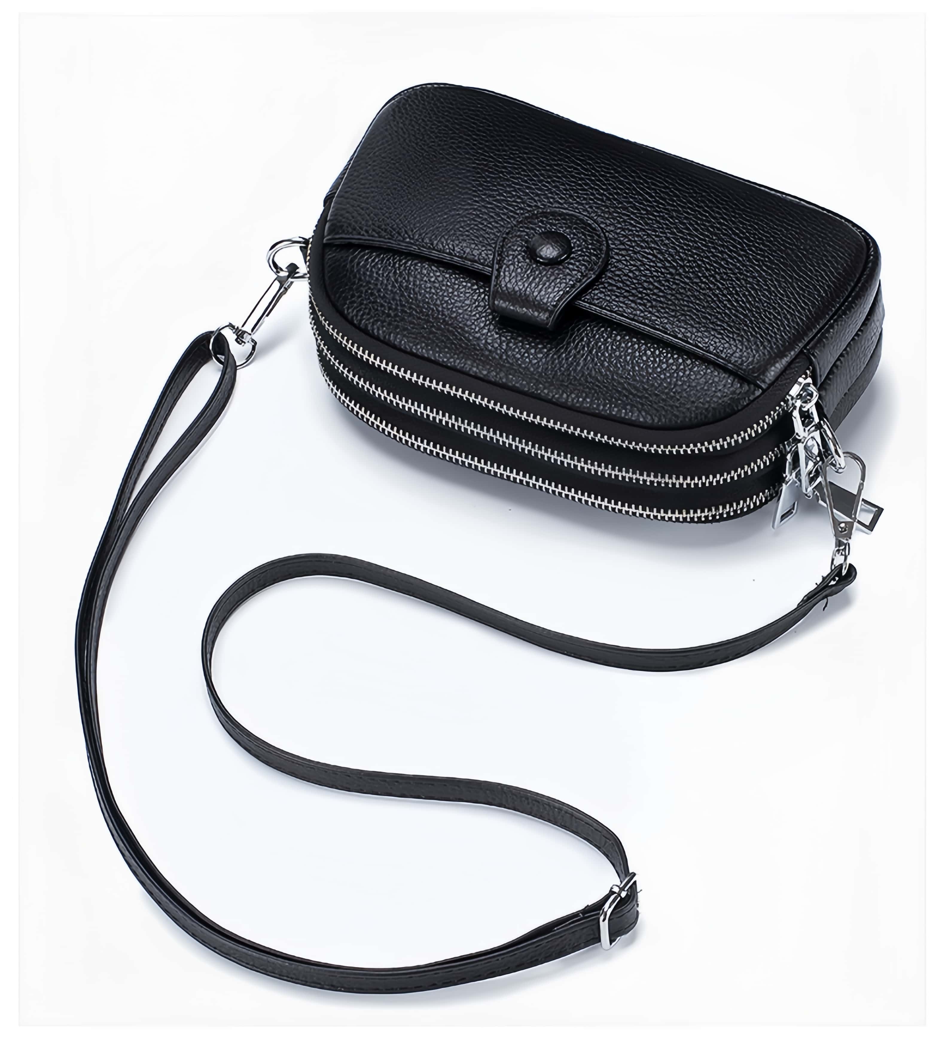 290g軽量化携帯 ！•ベージュ|黒|カーキ|赤|青|5色•天然牛革ショルダーバッグ