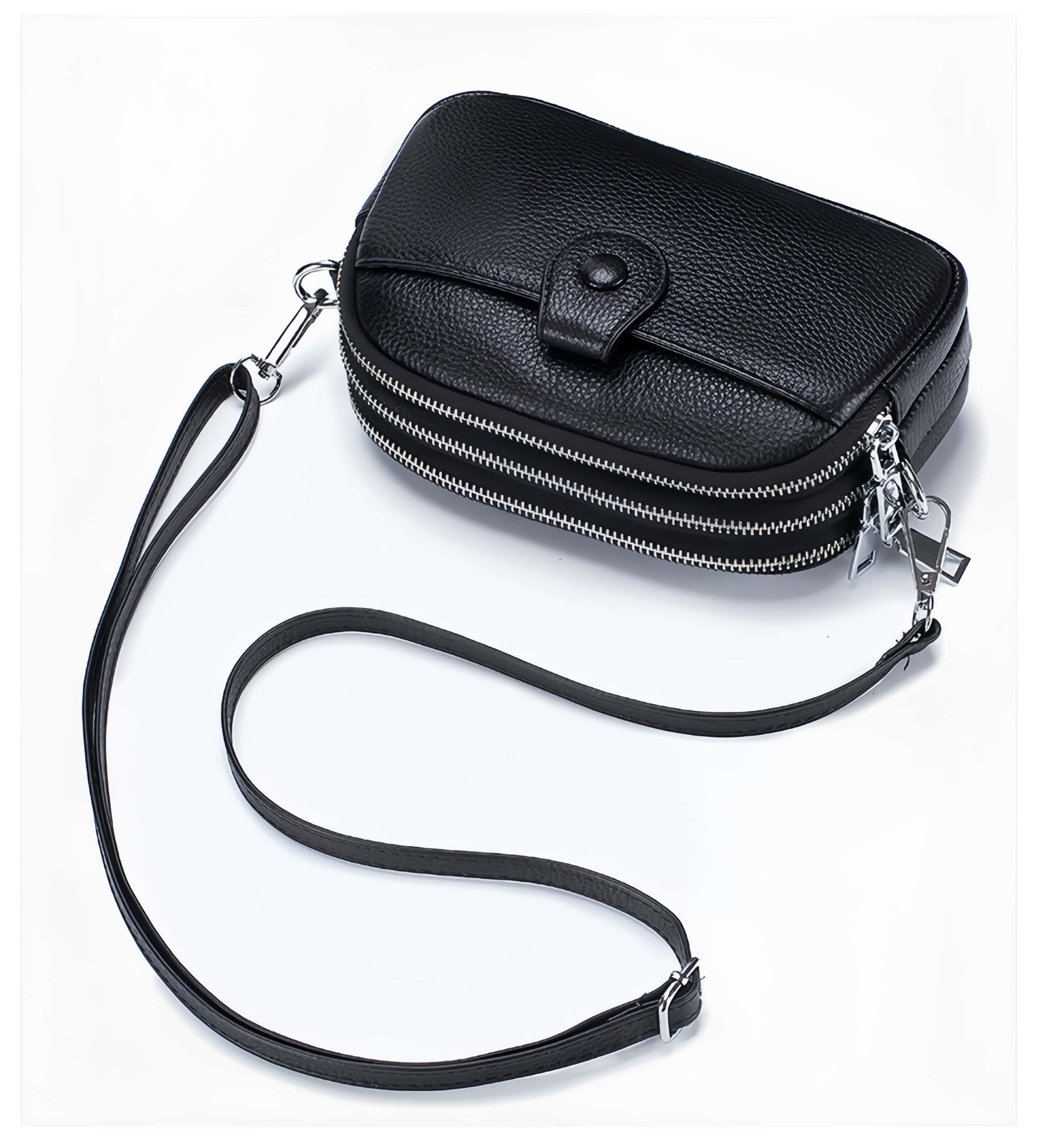 290g軽量化携帯 ！•ベージュ|黒|カーキ|赤|青|5色•天然牛革ショルダーバッグ