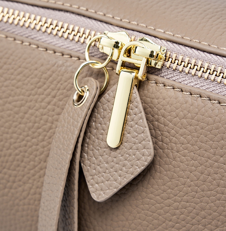 洗練されたエレガンス ！•グレー|黒|カラメル|3色•3WAY•天然牛革ハンドバッグ•牛革ショルダーバッグ