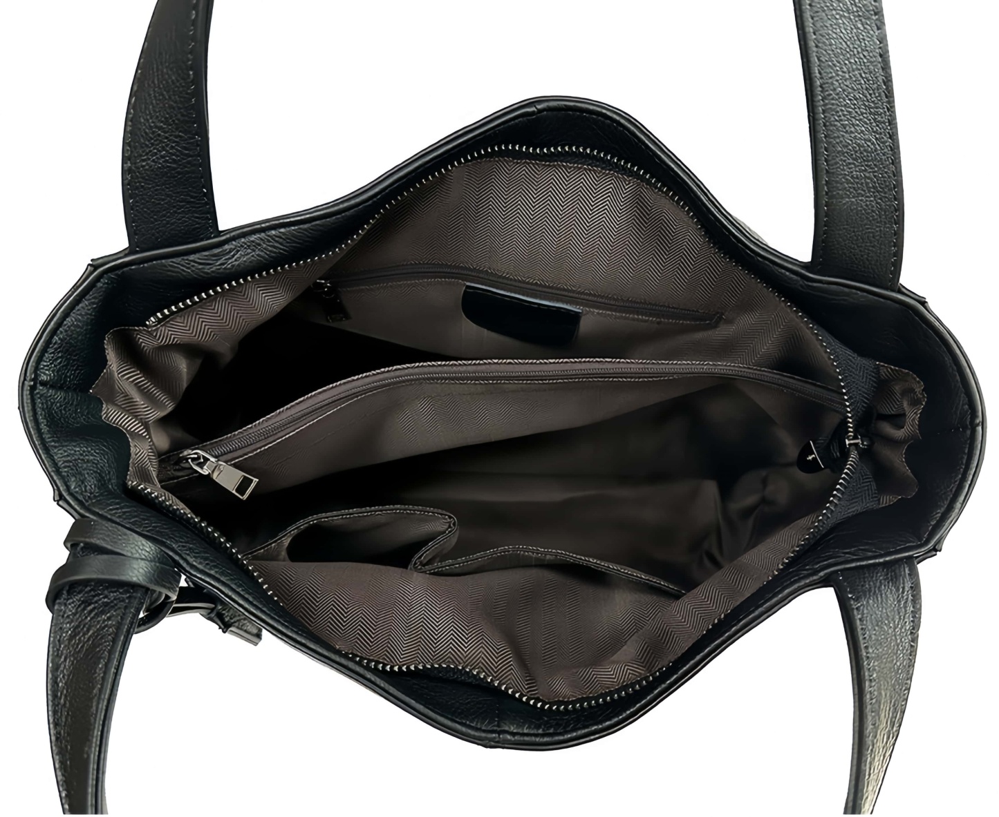 NEW ! •黒|濃い暗マゼンタ|グレー|3色•厚手な軟めな牛革ハンドバッグ•牛革トートバッグ•大容量•通勤や旅行に最適