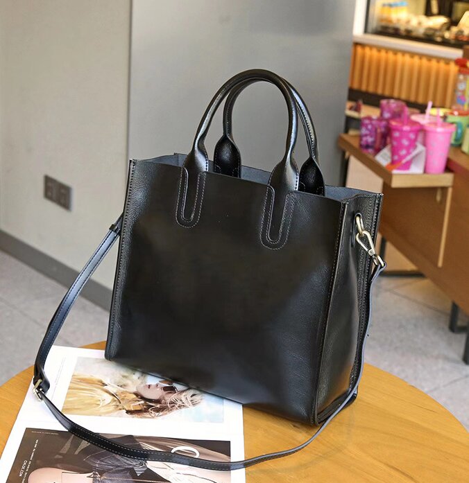 牛革トートバッグ|牛革ショルダーバッグ|肩がけかばん |ハンドバッグ|通勤に最適