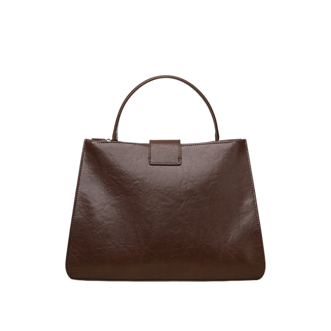 シンプルな通勤スタイルハンドバッグ