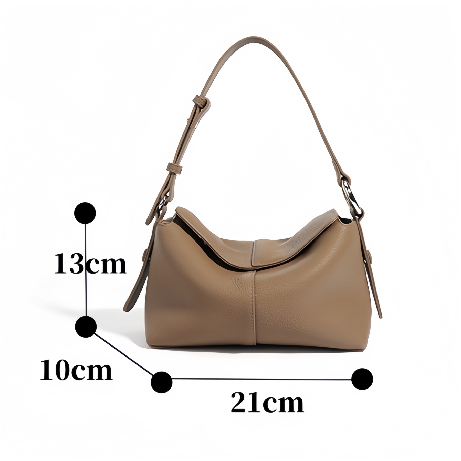 牛革斜ショルダーバッグ|2WAY