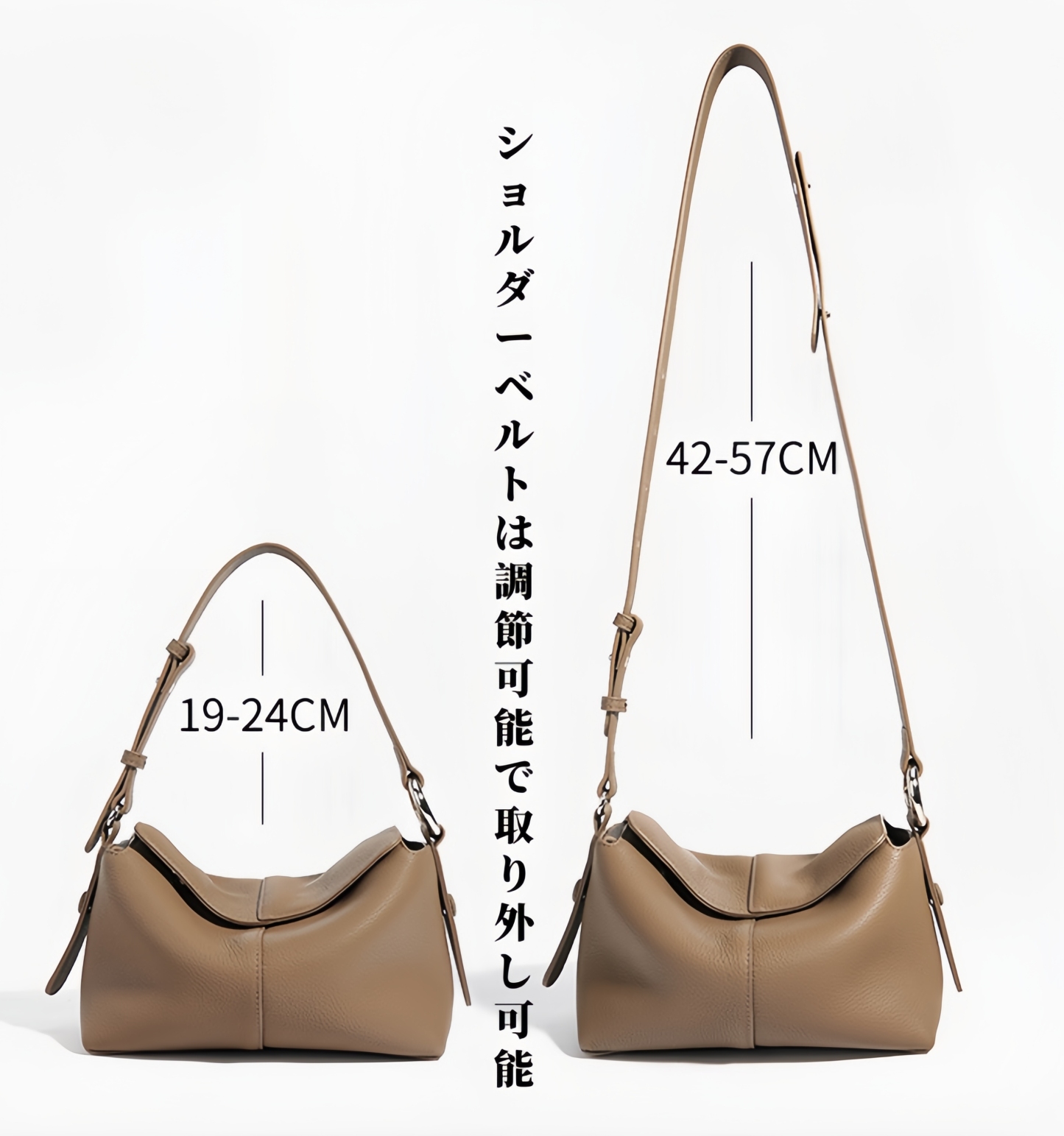 牛革斜ショルダーバッグ|2WAY