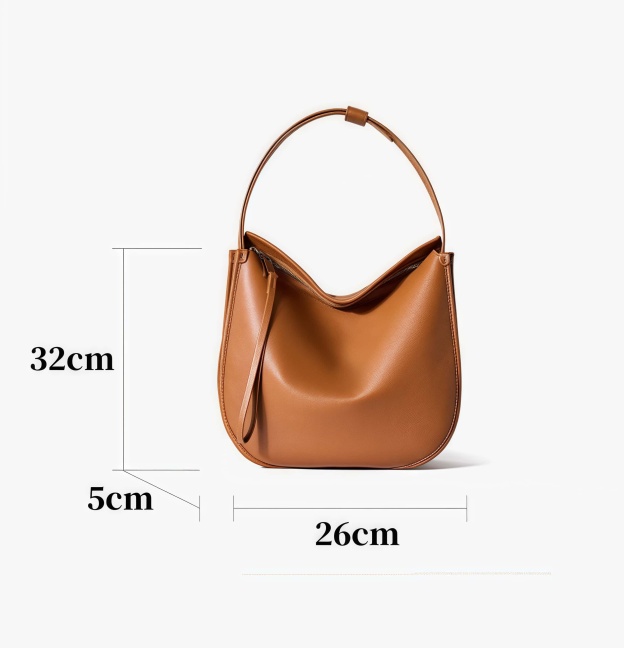 スタイリッシュなレトロ ！•カラメル|コーヒー|黒|3色•天然牛革シングルショルダーバッグ•牛革トートバッグ