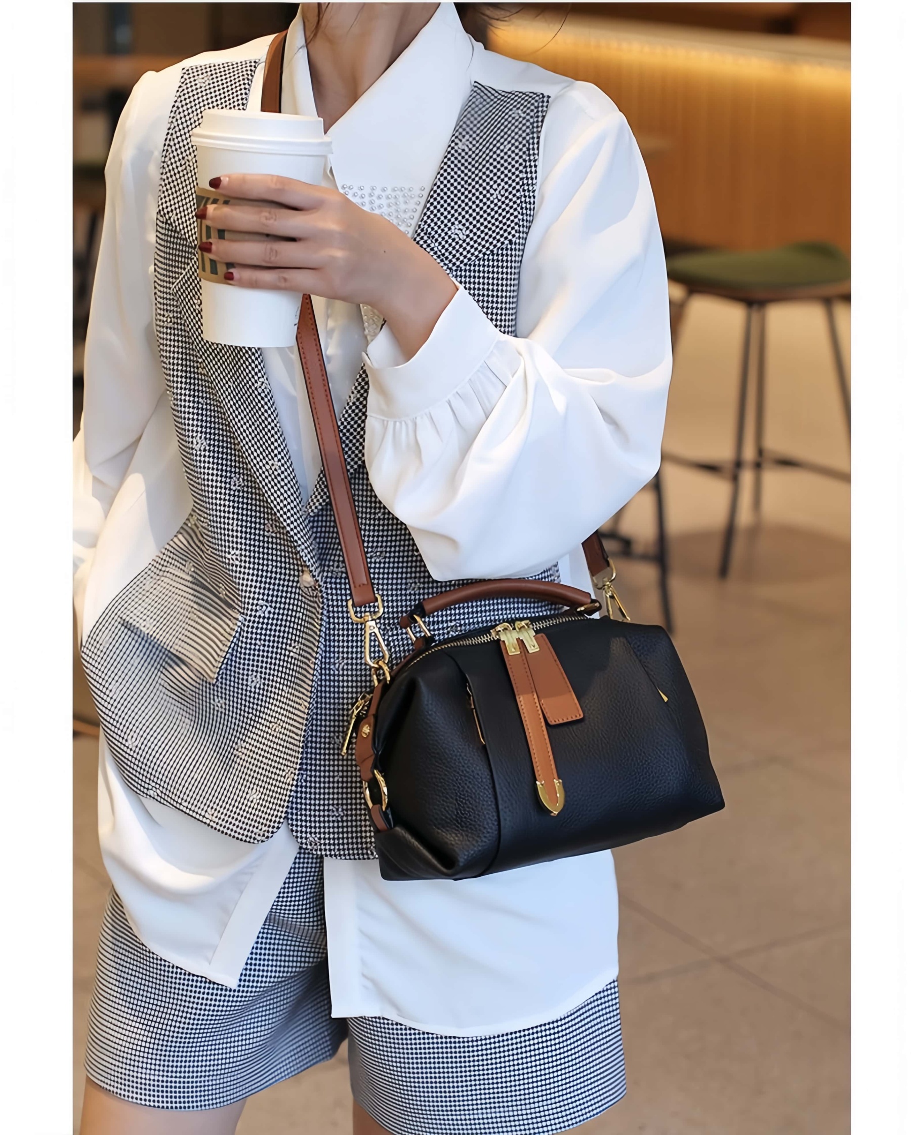 3WAY|牛革ハンドバッグ|ショルダーバッグ|