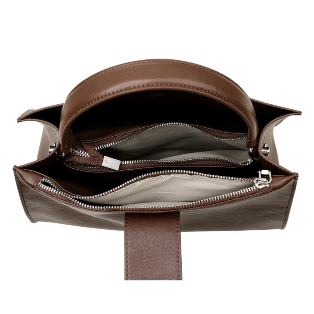 シンプルな通勤スタイルハンドバッグ