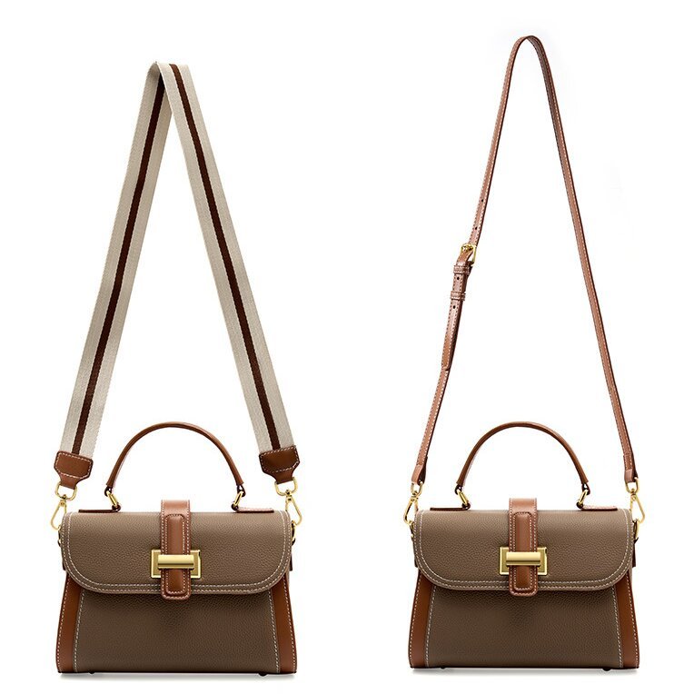 上質の魅力 ！|白|グレー|2色|牛革ハンドバッグ♥牛革ショルダーバッグ