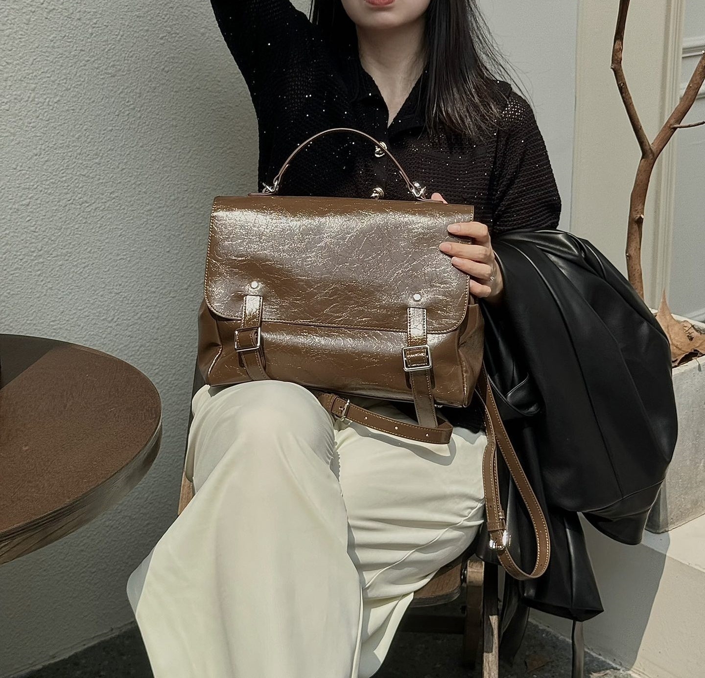 ▪高級感 ！ ▪4色•3つの使用モードを切り替え自在▪天然な牛革リユックバック▪牛革ショルダーバッグ▪ハンドバッグ