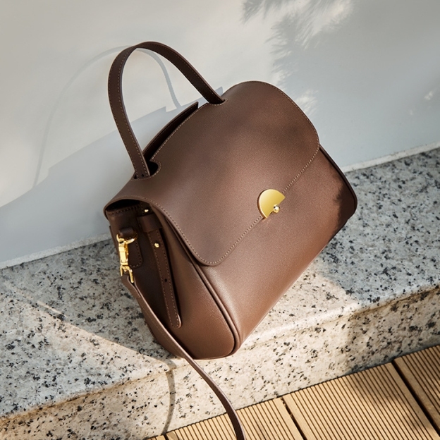 おしゃれで素敵 ！|3WAY|カーキ|乳白|茶|3色|天然牛革ハンドバッグ|牛革斜ショルダーバッグ