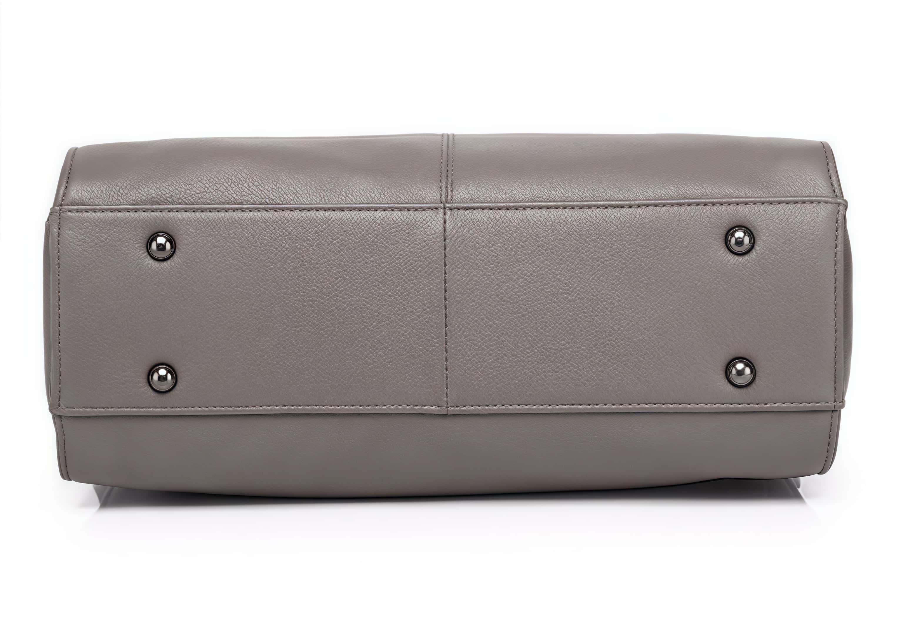 おしゃれで素敵！グレー|黒|茶|3色•3WAY•植物鞣し牛革ハンドバッグ•牛革トートバッグ