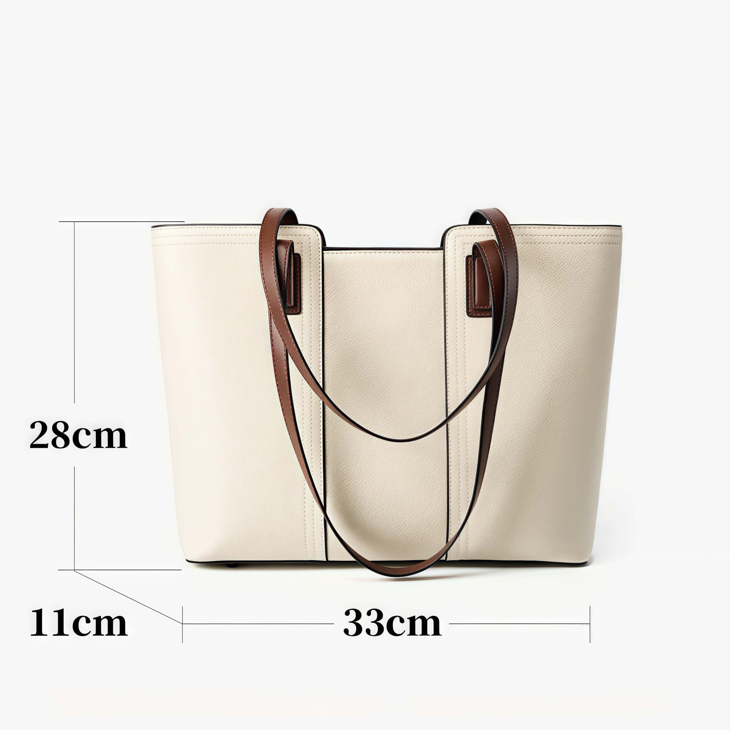 上質な天然牛革トートバッグ |大容量設計|通勤に最適