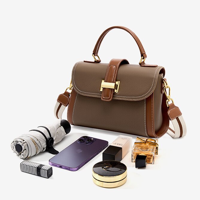 上質の魅力 ！|白|グレー|2色|牛革ハンドバッグ♥牛革ショルダーバッグ