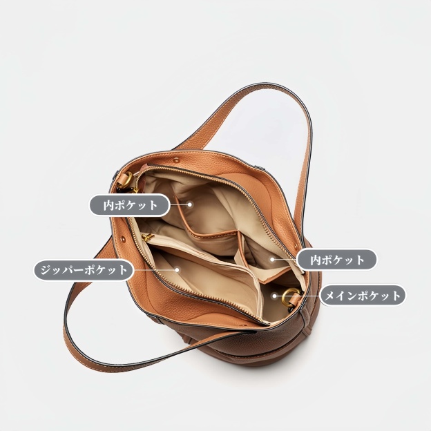 エレガントで高級感！•カラメル|黒|2色•3WAY•上質な厚手な天然軟めな牛革ハンドバッグ•牛革ショルダーバッグ