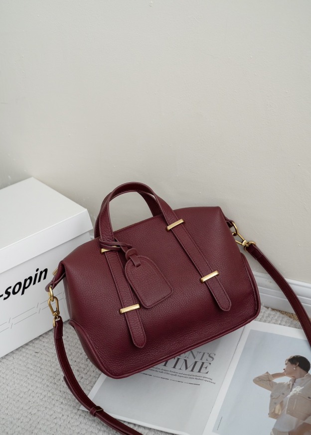 新作 ！•3WAY•5色•牛革ショルダーバッグ•牛革ハンドバッグ• レトロなデザイン