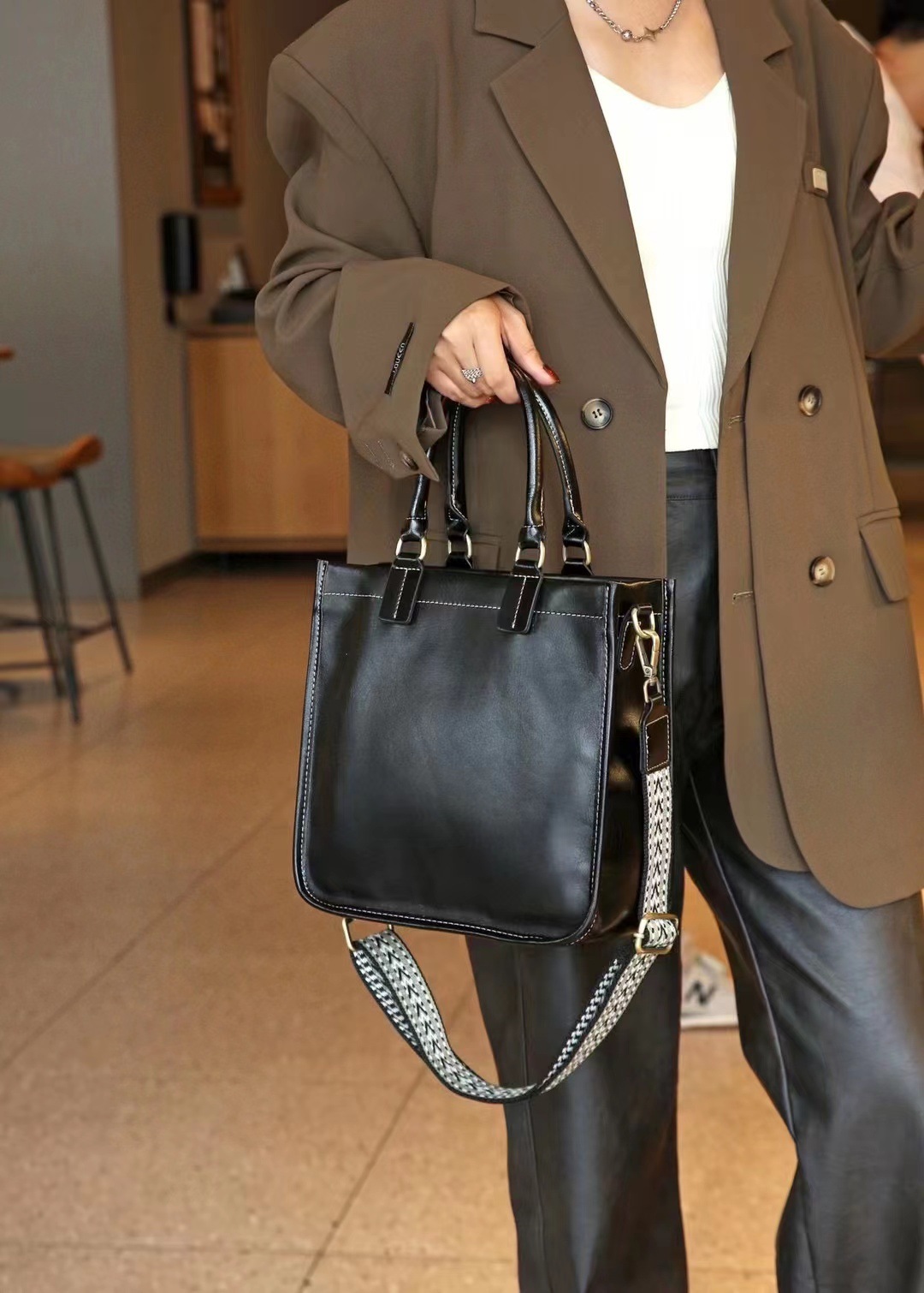 3WAY通勤牛革バッグ|6色|植物鞣し牛革トートバッグ|手提げバッグ|牛革ショルダーバッグ|防水機能