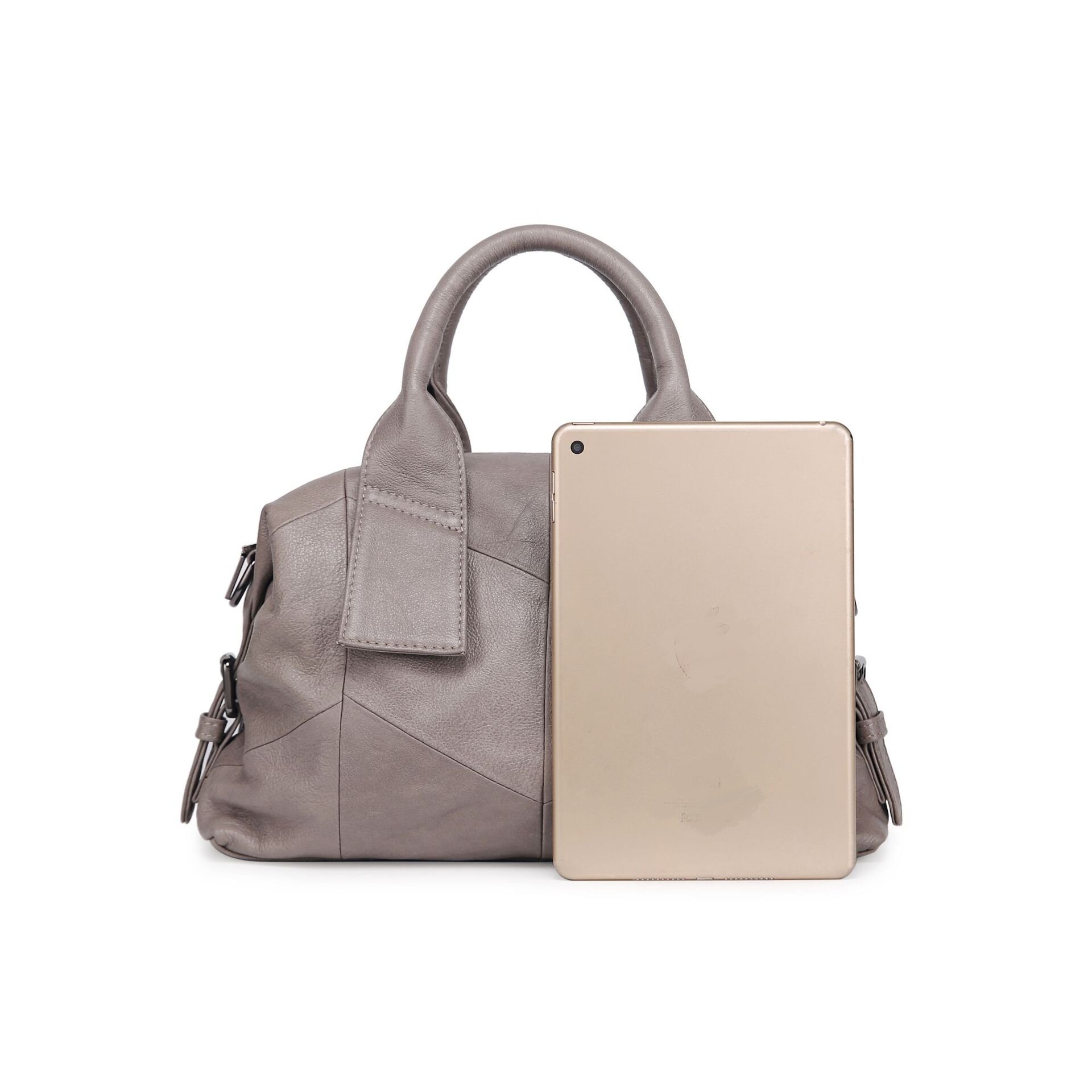 快適さ ！|3WAY•ベージュ|黒|青|赤|4色•植物鞣し牛革ハンドバッグ•大容量