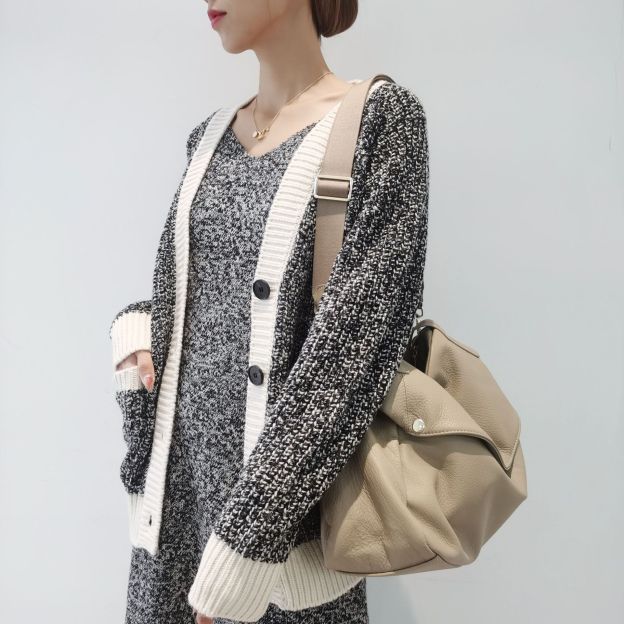 エレガント ！|ベージュ|黒|2色|3WAY•牛革ショルダーバッグ•牛革トートバッグ