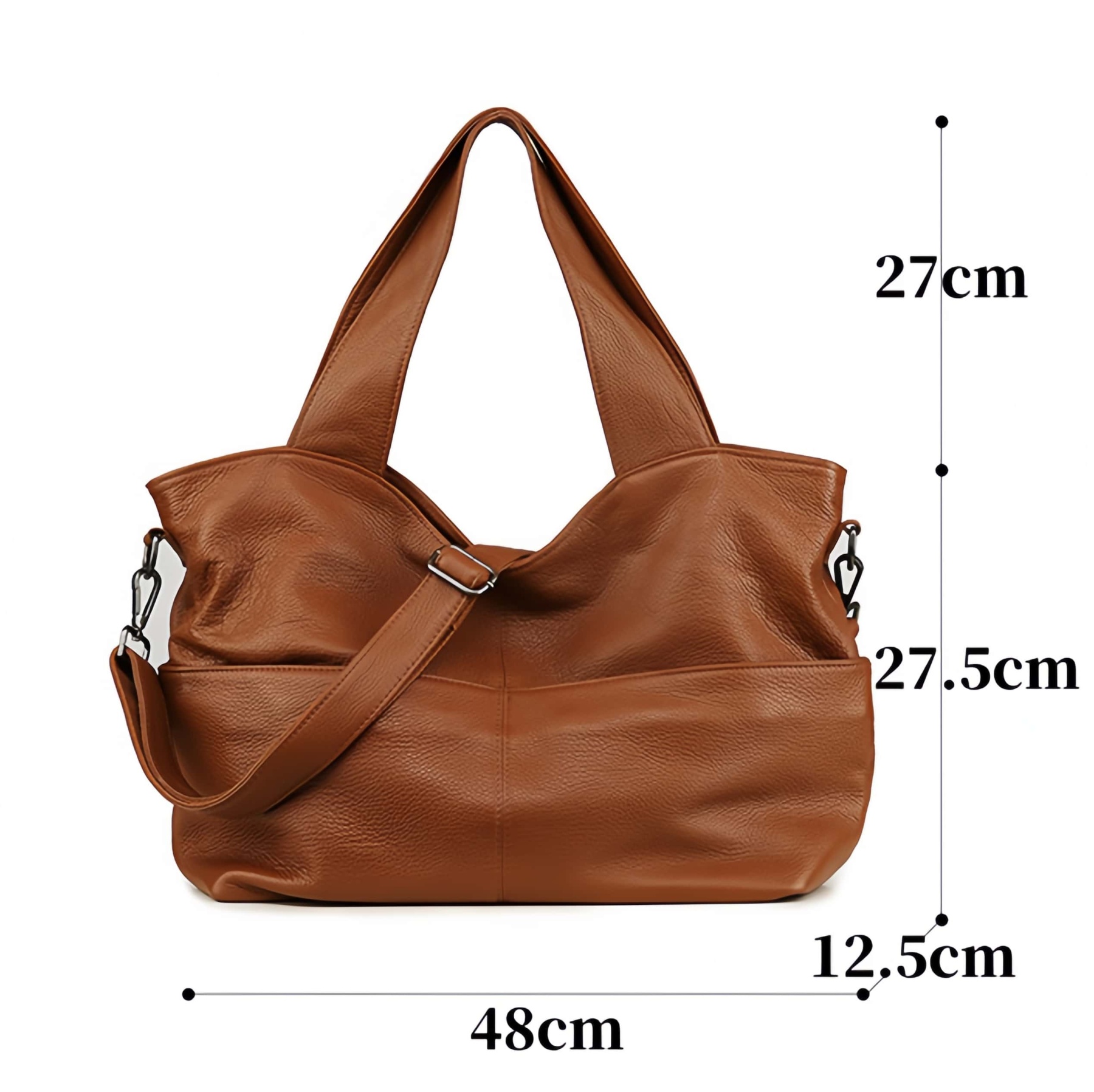 新作！•【粋】シリーズ•カラメル|黒|2色•3WAY•天然牛革トートバッグ •ユニセックス•大容量