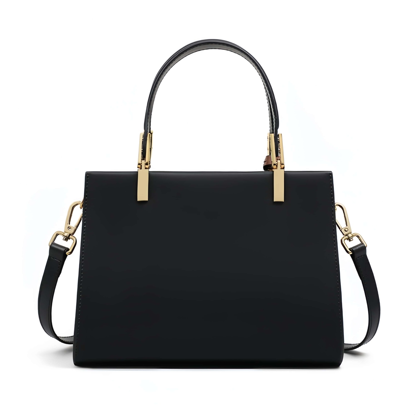 トレンディ ！•黒•3WAY•天然牛革ハンドバッグ•牛革ショルダーバッグ