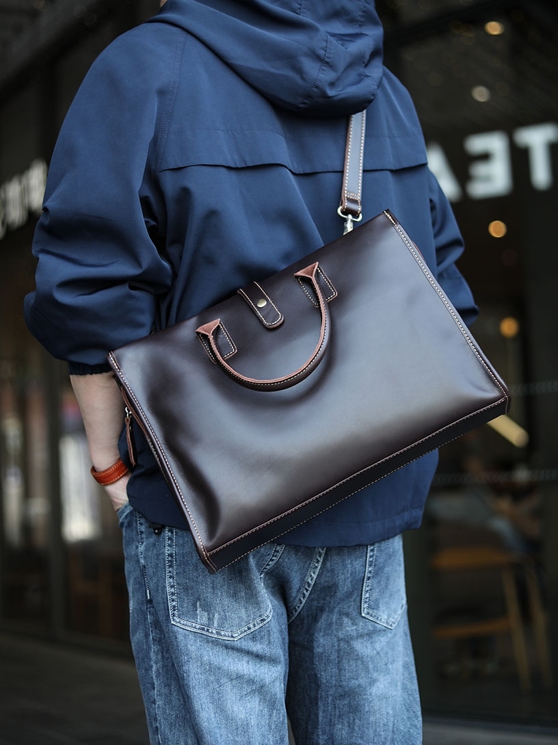 天然の牛革ビジネス・才フィスバッグ、斜ショルダーバッグ ST3098221HD