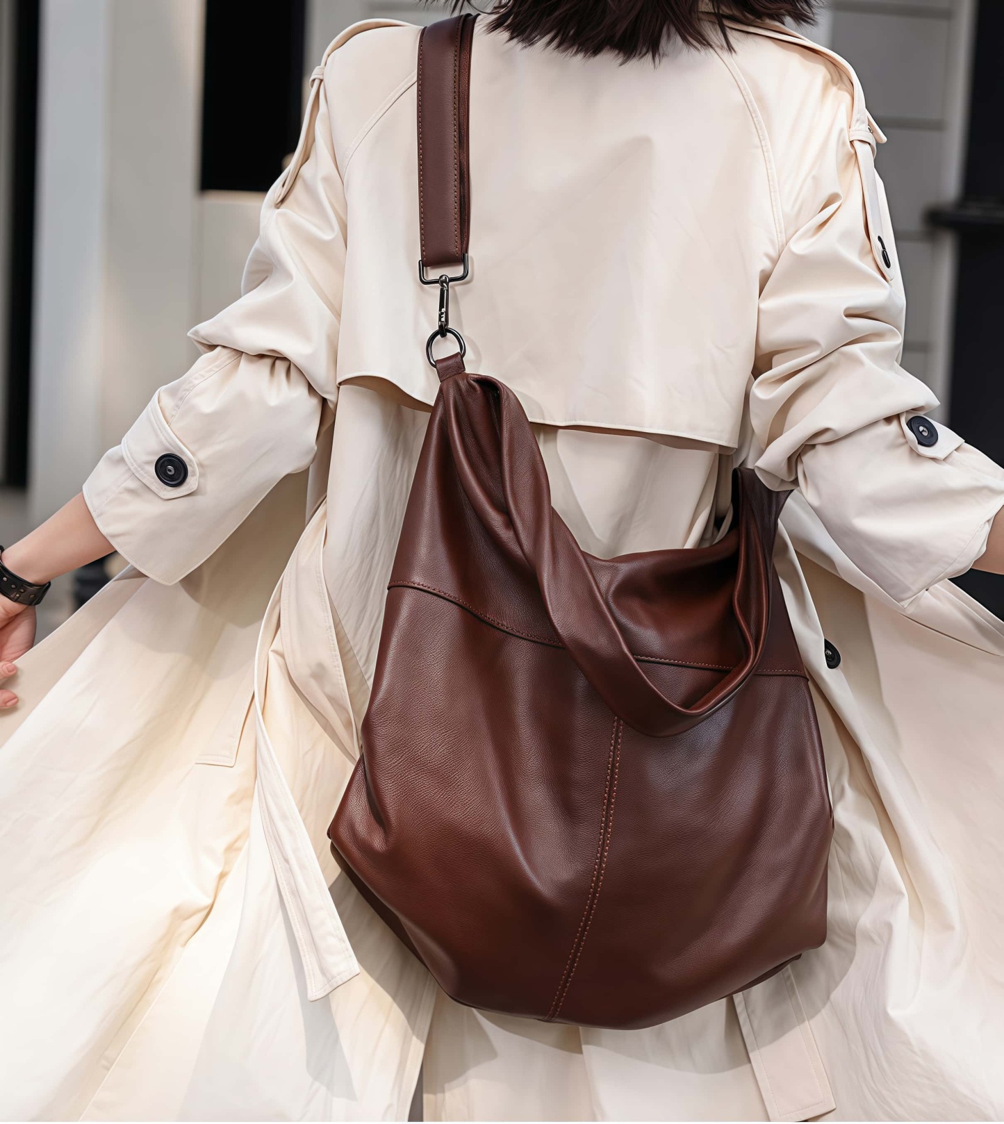 天然牛革トートバッグ |大容量|片肩バッグ|ショルダーバッグ|レザーバッグ