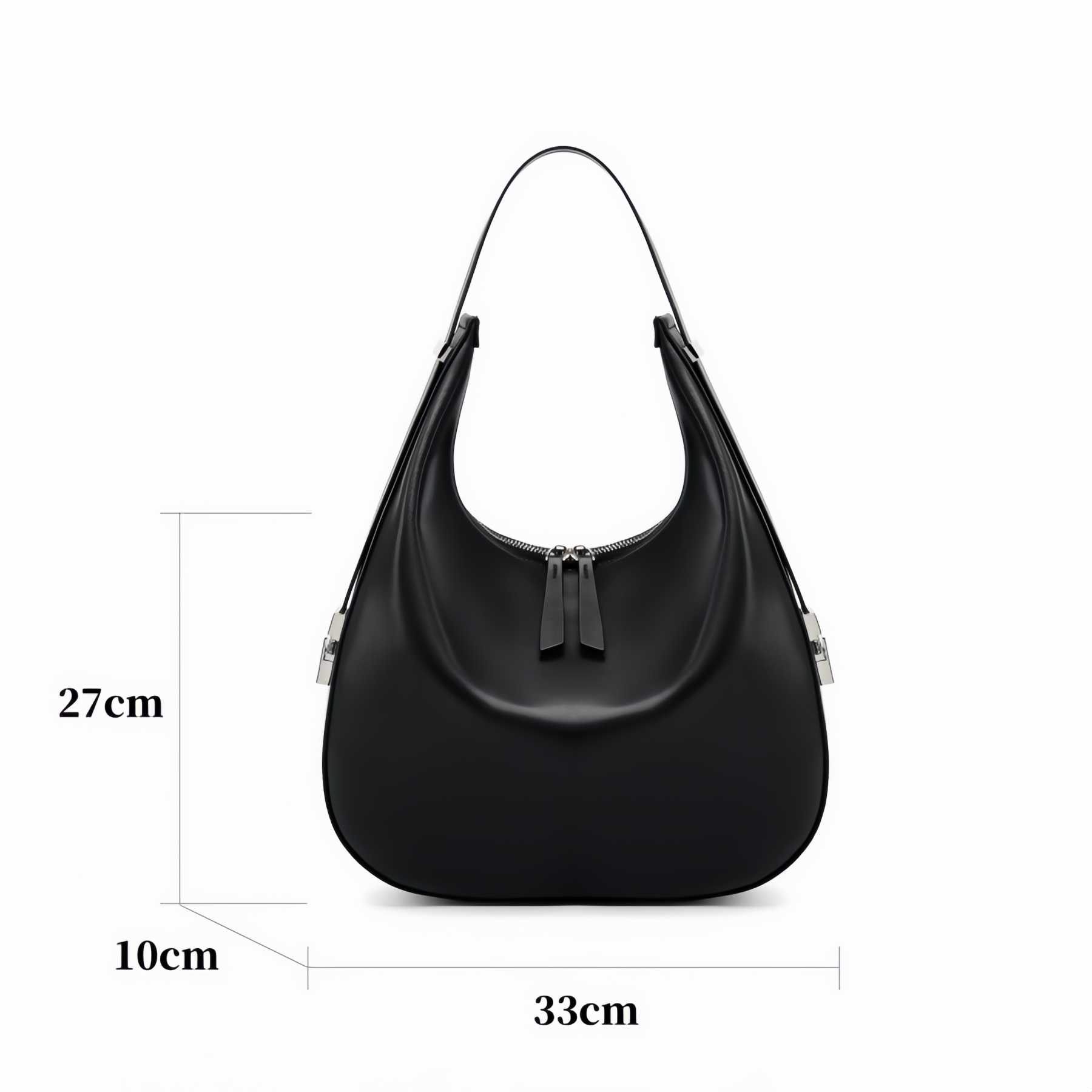 高級感たっぷり！•乳白|黒|2色•天然牛革トートバッグ •牛革シングルショルダーバッグ